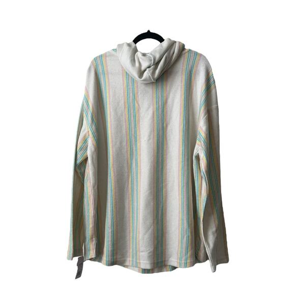 Bloom + Pop Striped Bohemian Hoodie Women Size XL - Picture 2 of 12